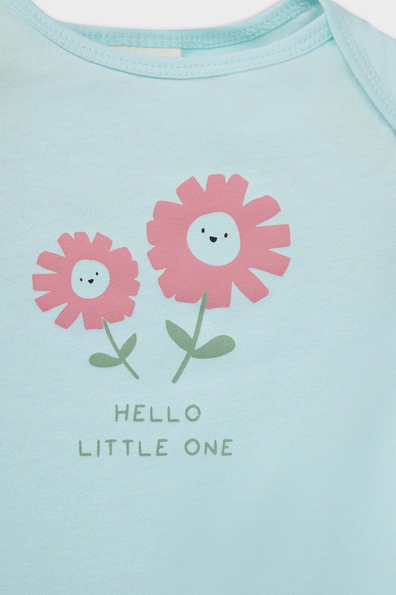 ديفاكتو جمبسوت بيبي بناتي فلورال ممشط - قطعتين - Image 4